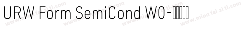 URW Form SemiCond W0字体转换
